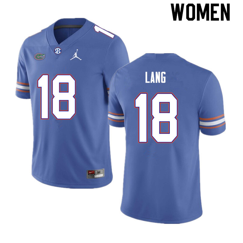 Women #18 Dante Lang Florida Gators College Football Jerseys Sale-Royal